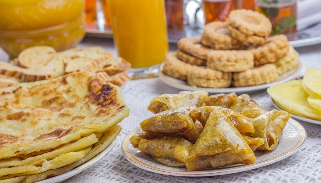 Moroccan breakfast cuisine