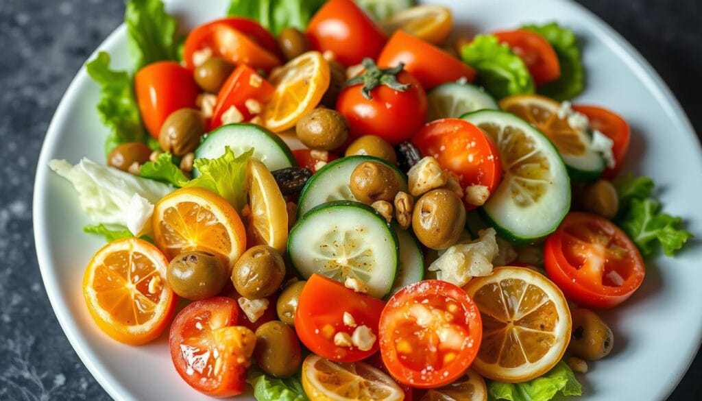 Moroccan salad with preserved lemons and olives Moroccan salad with preserved lemons and olives