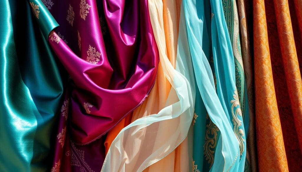 Moroccan wedding dress fabrics