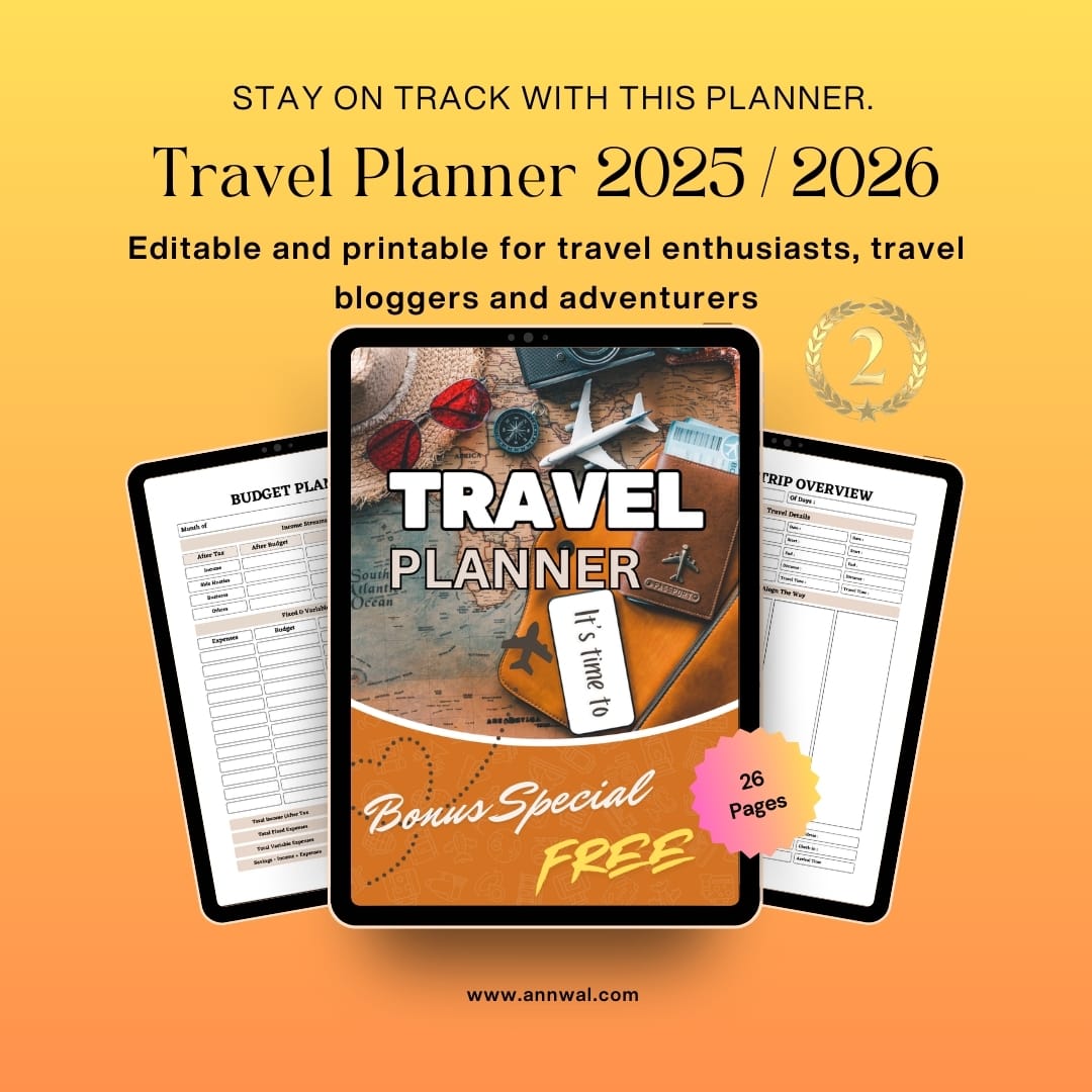 Ultimate Travel Planner 2025/2026 – Your Journey, Beautifully Organized - Image 3